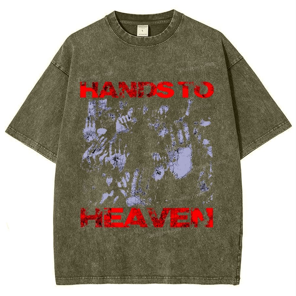Hands To Heaven Snowflake Vintage Washed T-Shirt