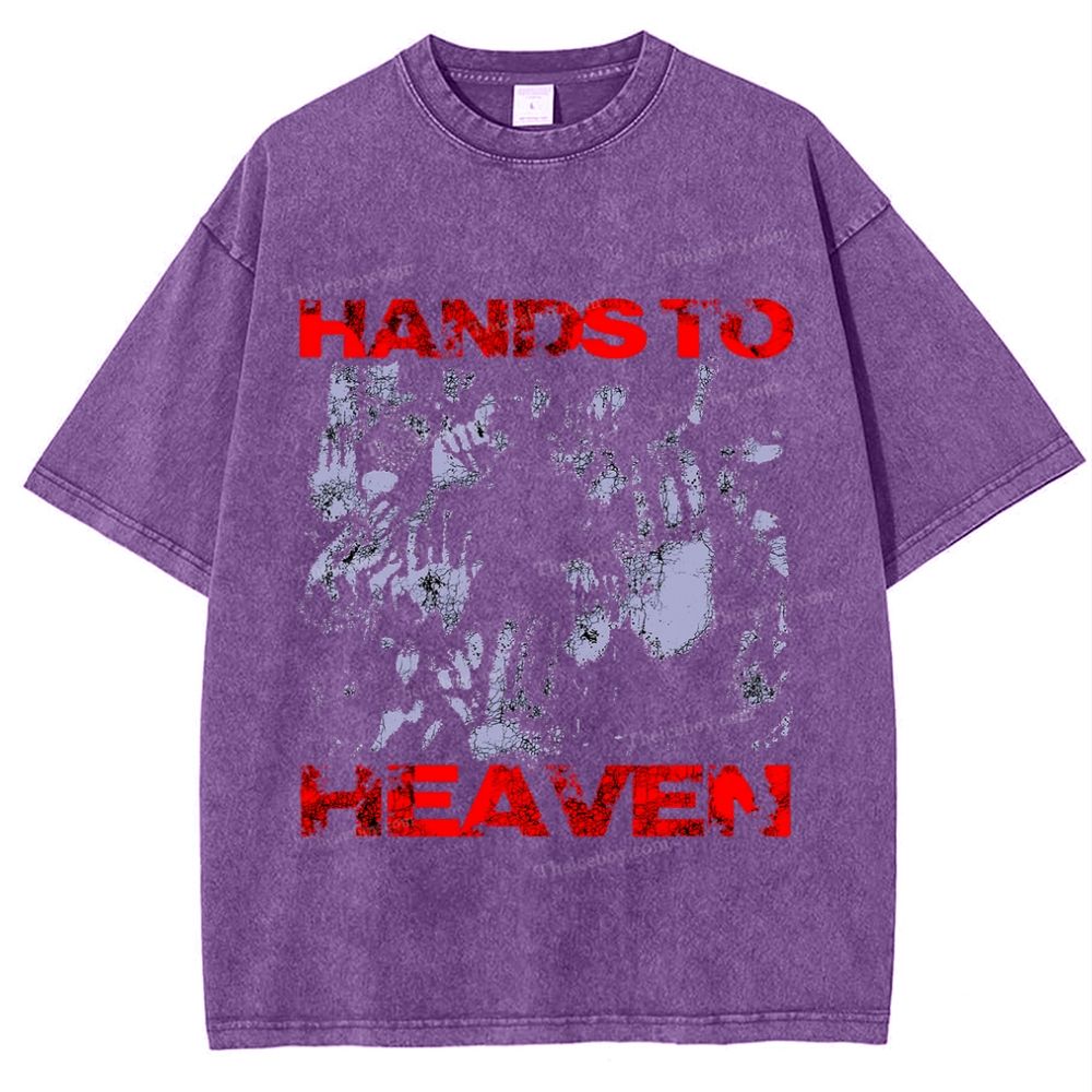 Hands To Heaven Snowflake Vintage Washed T-Shirt