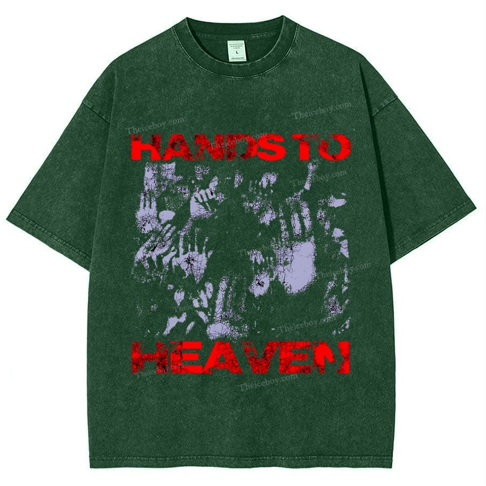 Hands To Heaven Snowflake Vintage Washed T-Shirt