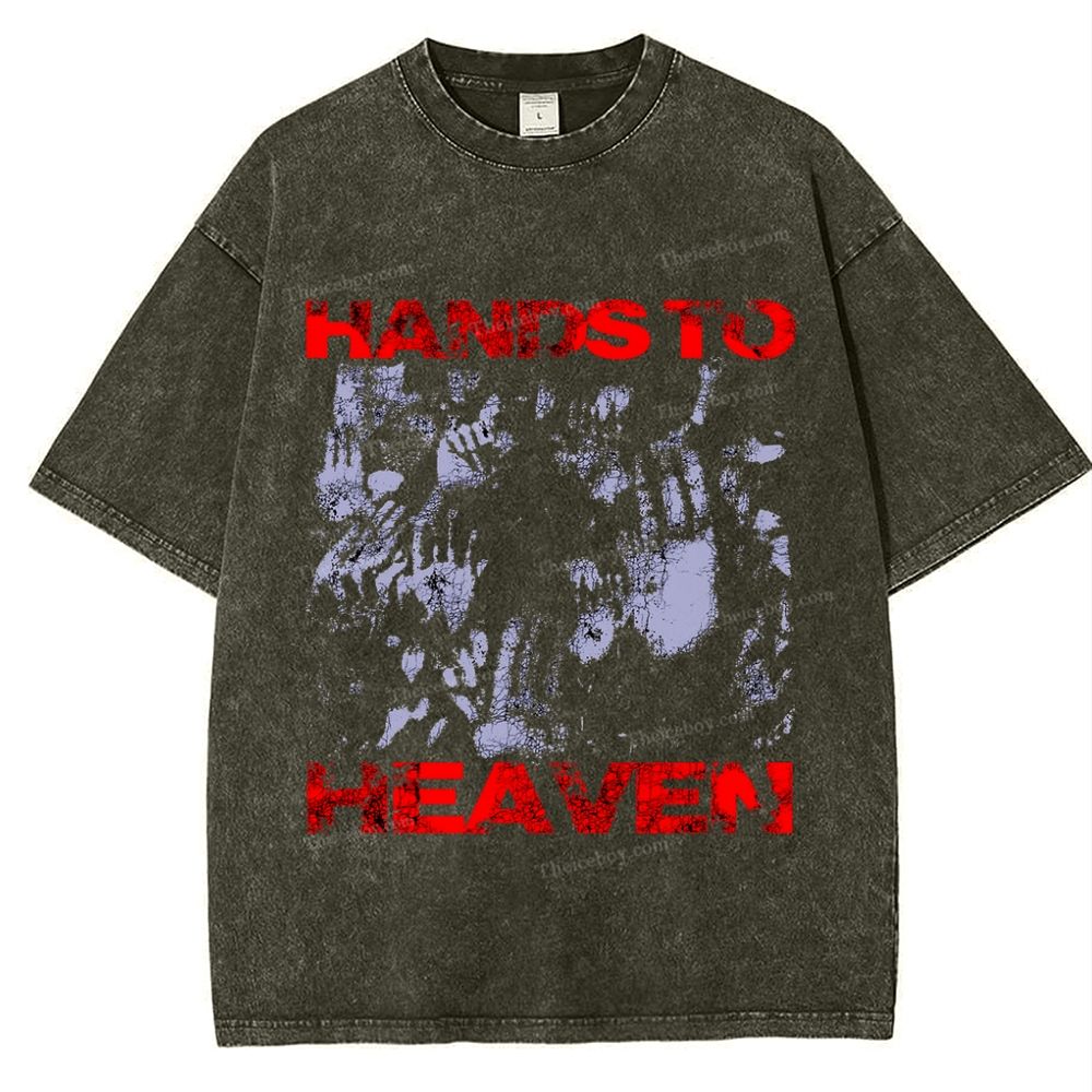 Hands To Heaven Snowflake Vintage Washed T-Shirt