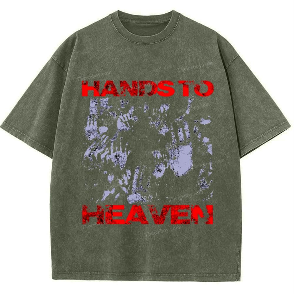 Hands To Heaven Snowflake Vintage Washed T-Shirt