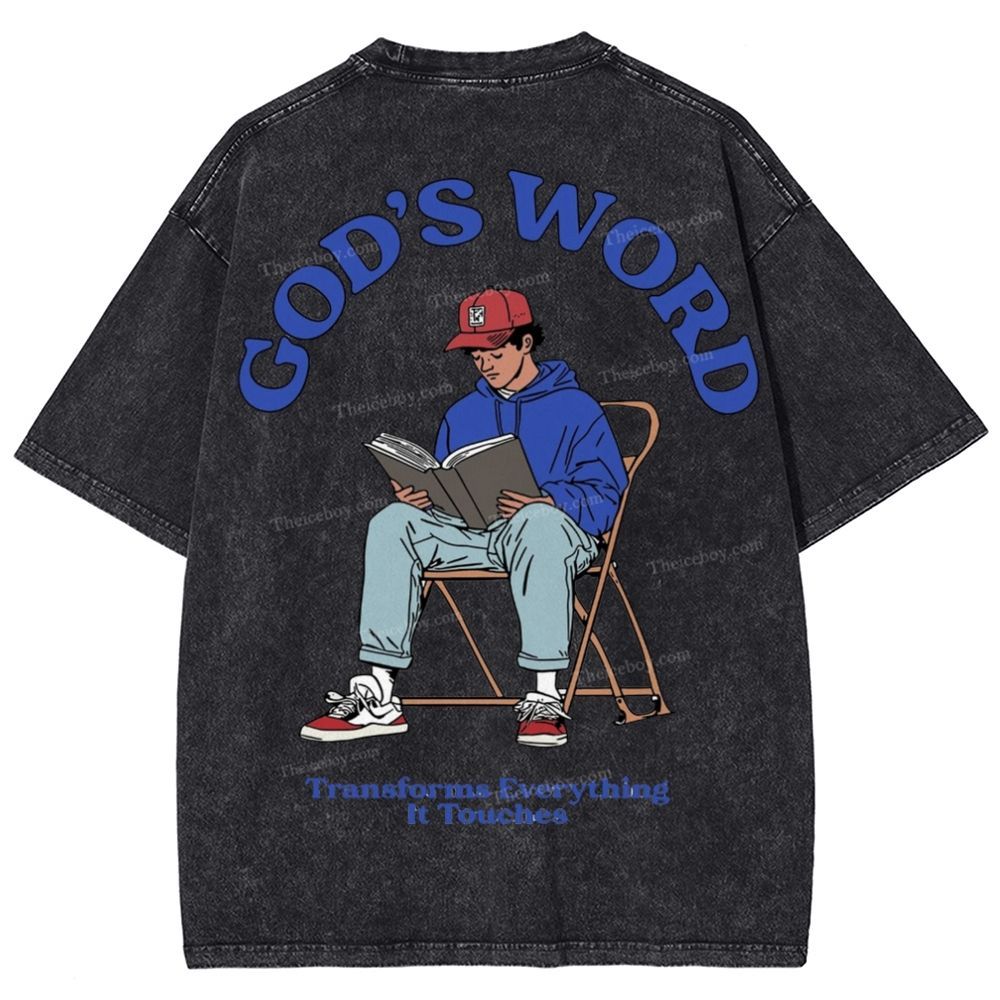 God's Word Snowflake Vintage Washed T-Shirt