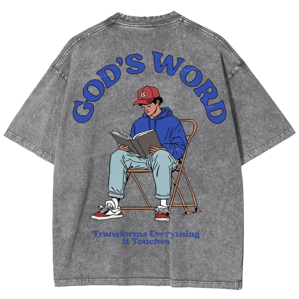 God's Word Snowflake Vintage Washed T-Shirt