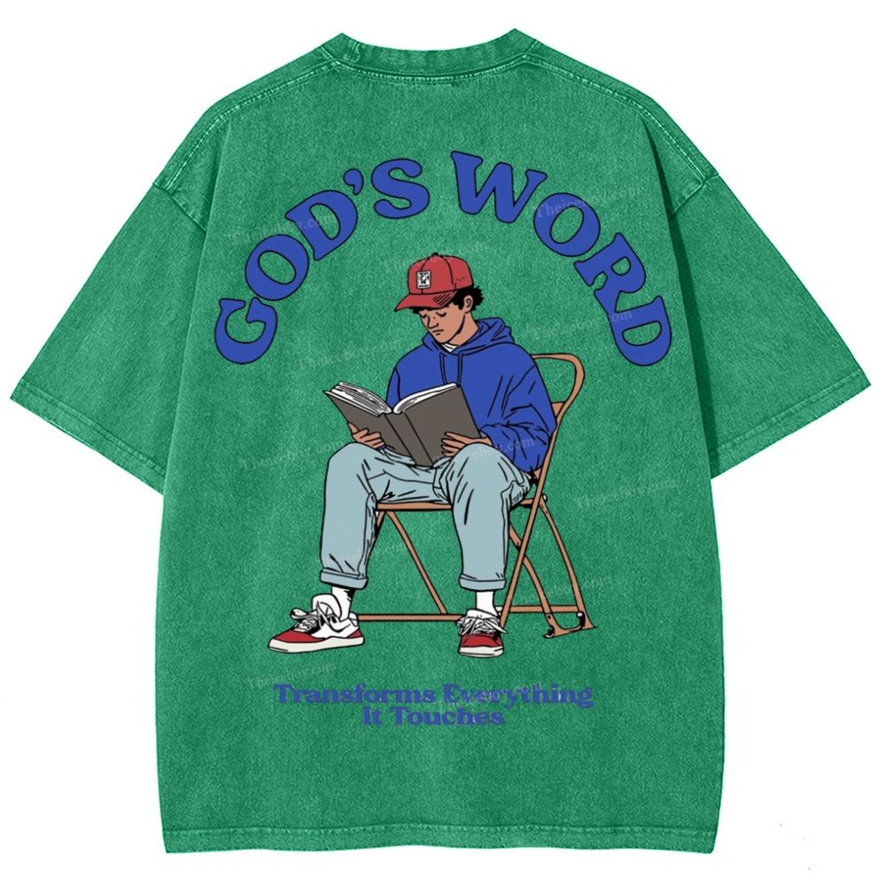 God's Word Snowflake Vintage Washed T-Shirt