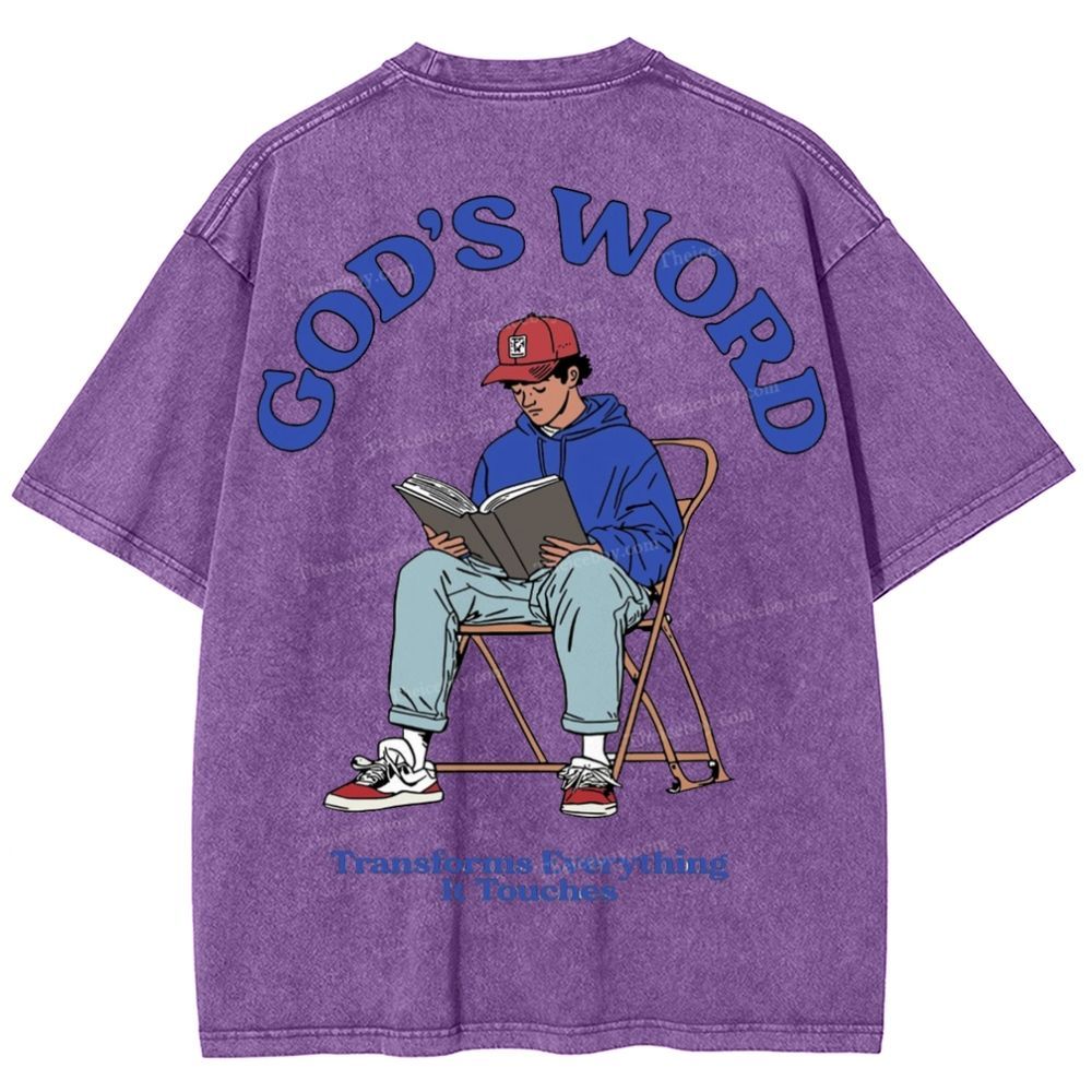 God's Word Snowflake Vintage Washed T-Shirt
