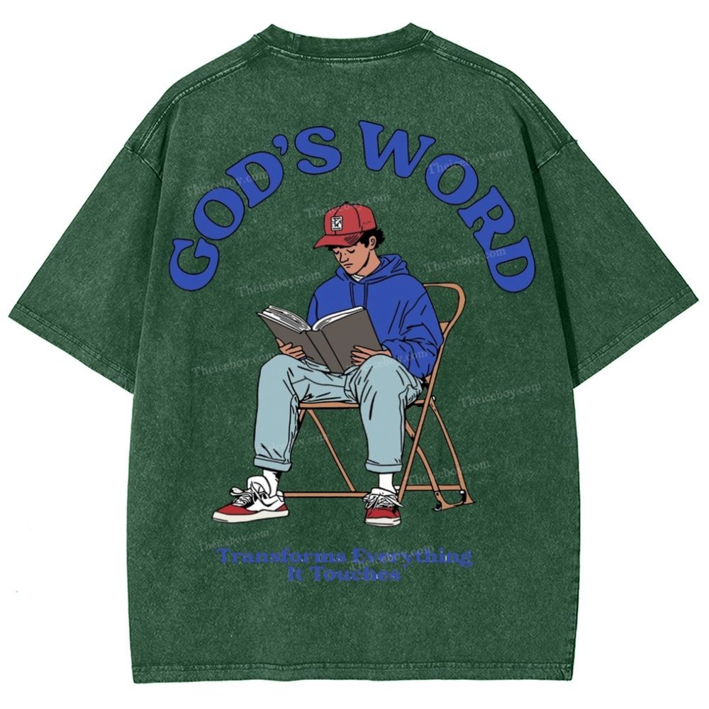 God's Word Snowflake Vintage Washed T-Shirt