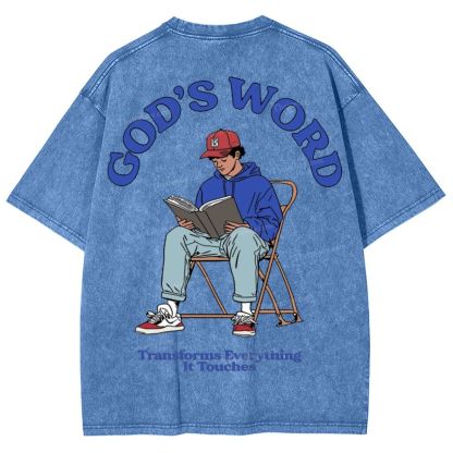 God's Word Snowflake Vintage Washed T-Shirt