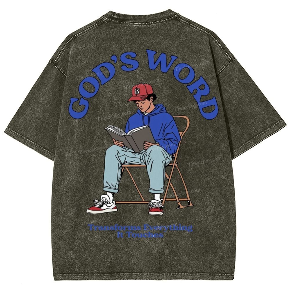 God's Word Snowflake Vintage Washed T-Shirt