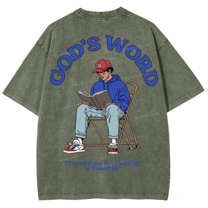 God's Word Snowflake Vintage Washed T-Shirt