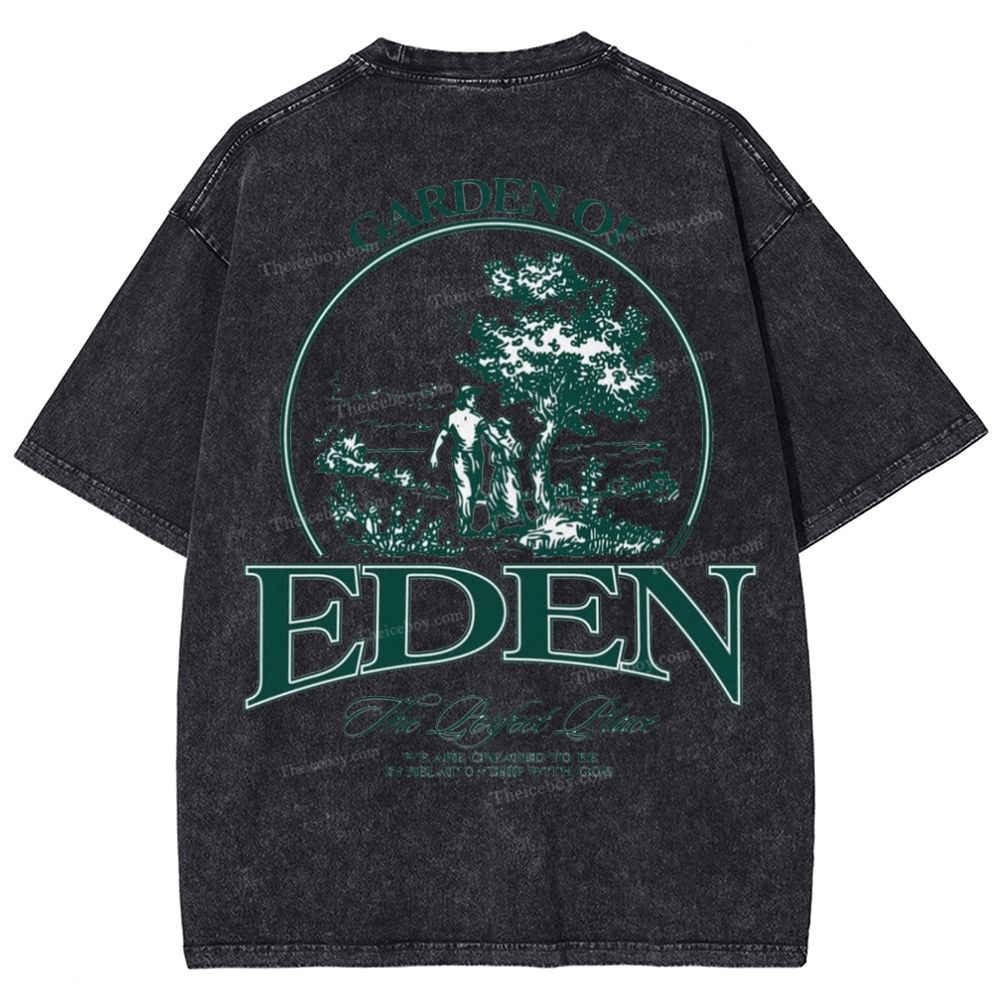 Garden Of Eden Snowflake Vintage Washed T-Shirt