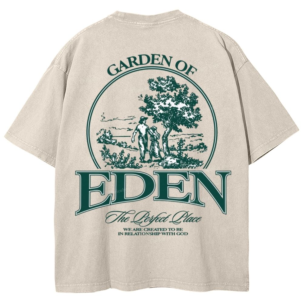 Garden Of Eden Snowflake Vintage Washed T-Shirt