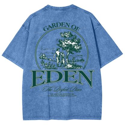 Garden Of Eden Snowflake Vintage Washed T-Shirt