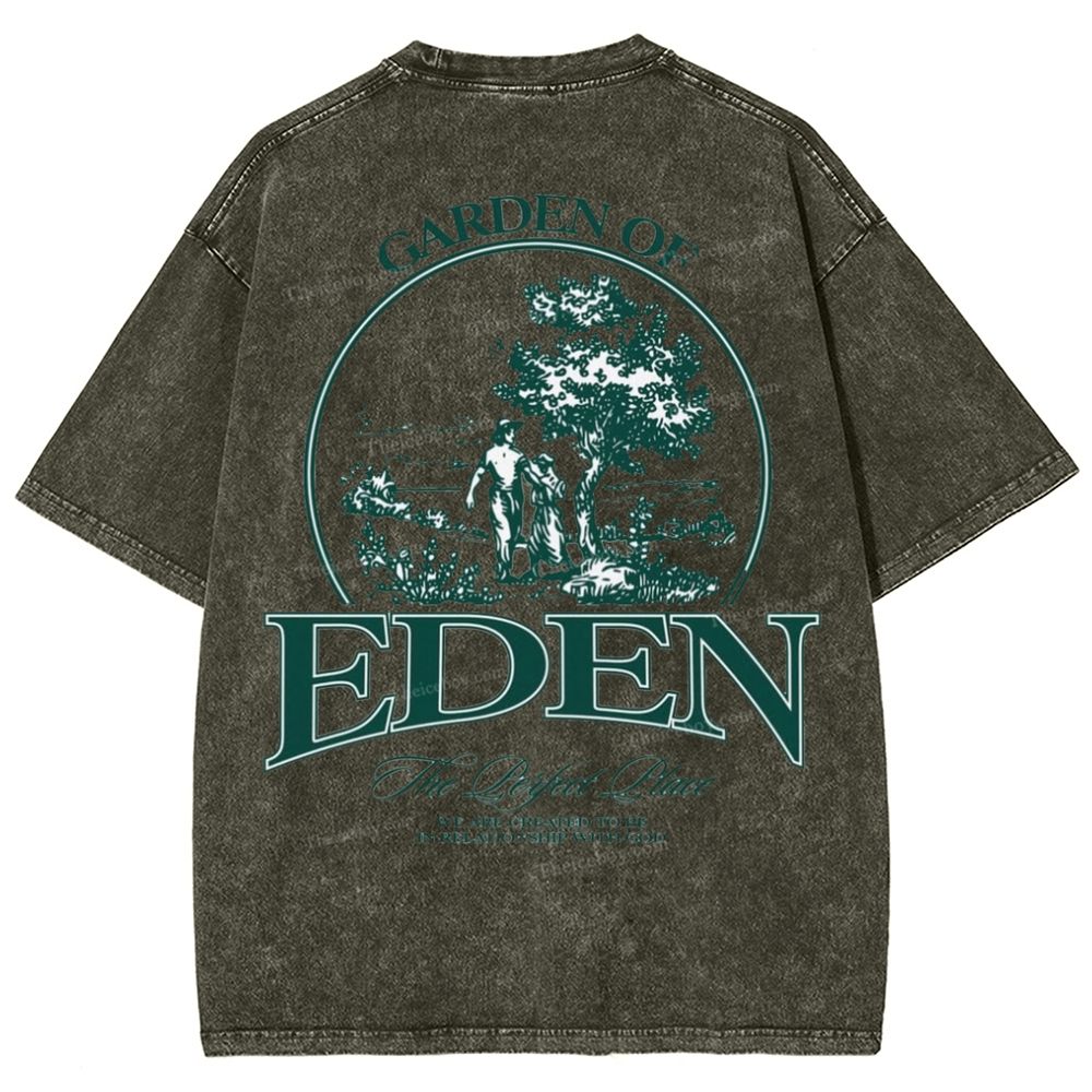 Garden Of Eden Snowflake Vintage Washed T-Shirt
