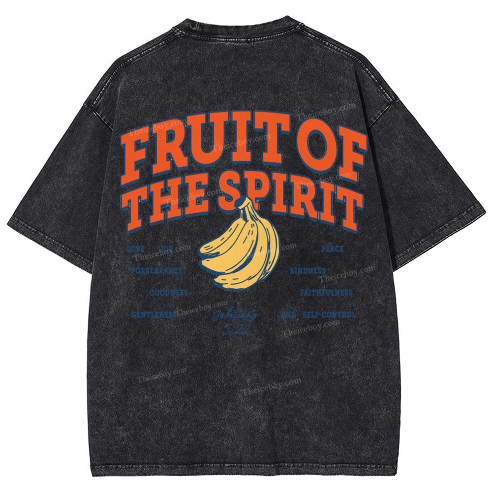 Fruit Of The Spirit Snowflake Vintage Washed T-Shirt