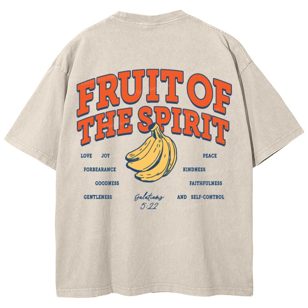 Fruit Of The Spirit Snowflake Vintage Washed T-Shirt