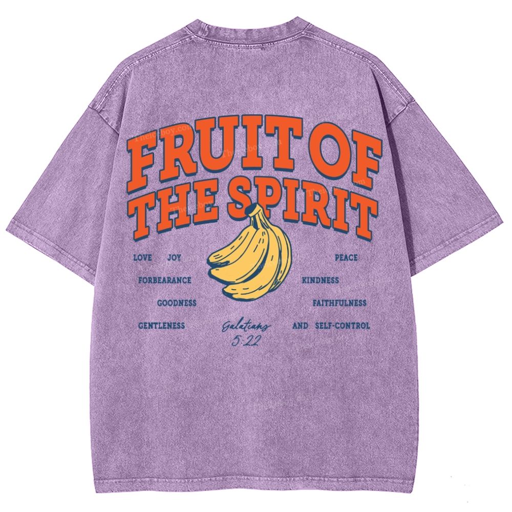 Fruit Of The Spirit Snowflake Vintage Washed T-Shirt