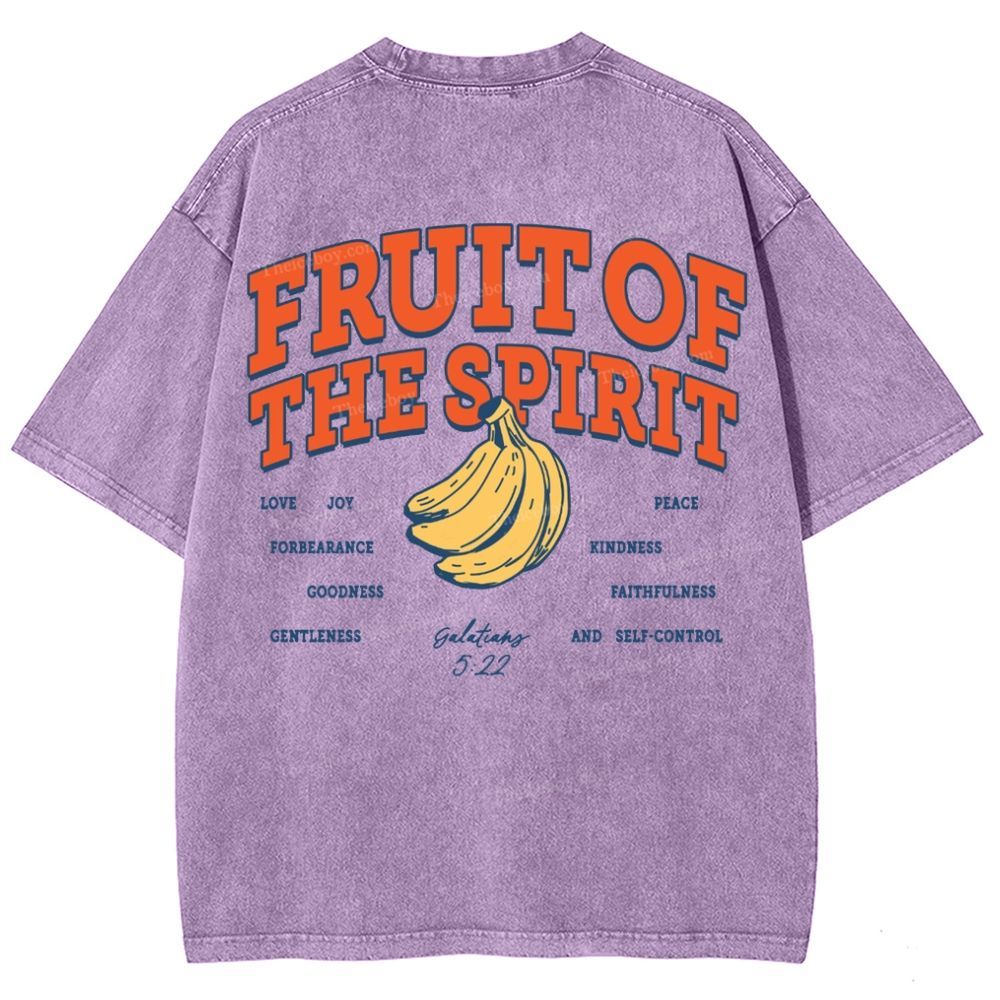 Fruit Of The Spirit Snowflake Vintage Washed T-Shirt