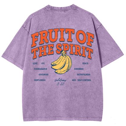 Fruit Of The Spirit Snowflake Vintage Washed T-Shirt