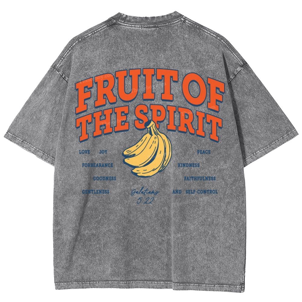 Fruit Of The Spirit Snowflake Vintage Washed T-Shirt