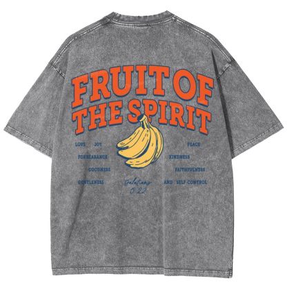 Fruit Of The Spirit Snowflake Vintage Washed T-Shirt