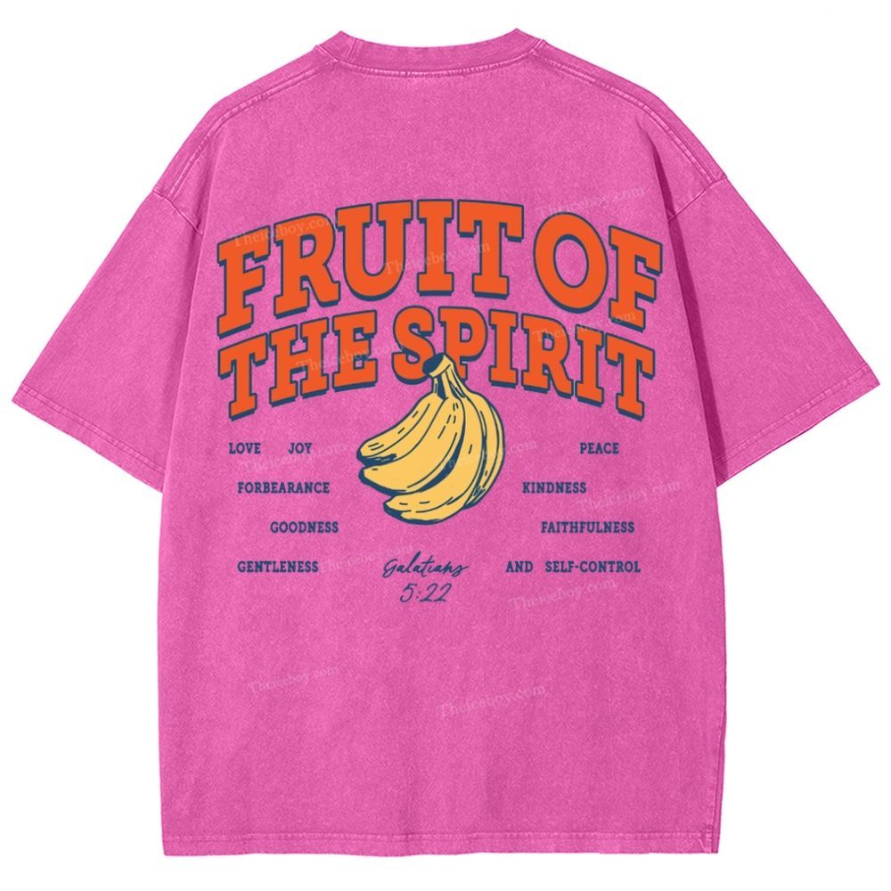 Fruit Of The Spirit Snowflake Vintage Washed T-Shirt