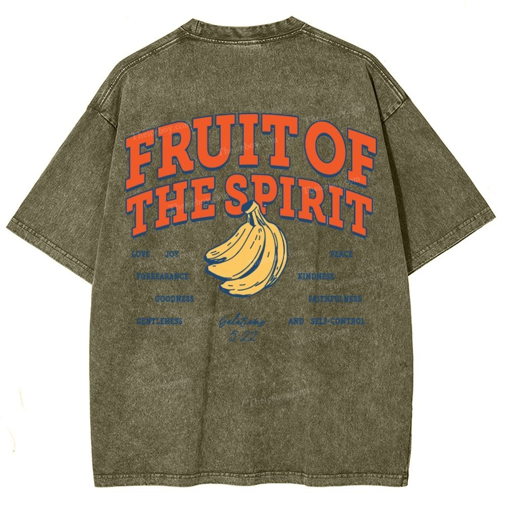 Fruit Of The Spirit Snowflake Vintage Washed T-Shirt