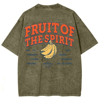 Fruit Of The Spirit Snowflake Vintage Washed T-Shirt