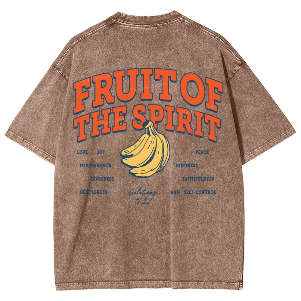 Fruit Of The Spirit Snowflake Vintage Washed T-Shirt