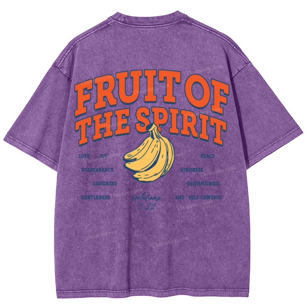 Fruit Of The Spirit Snowflake Vintage Washed T-Shirt