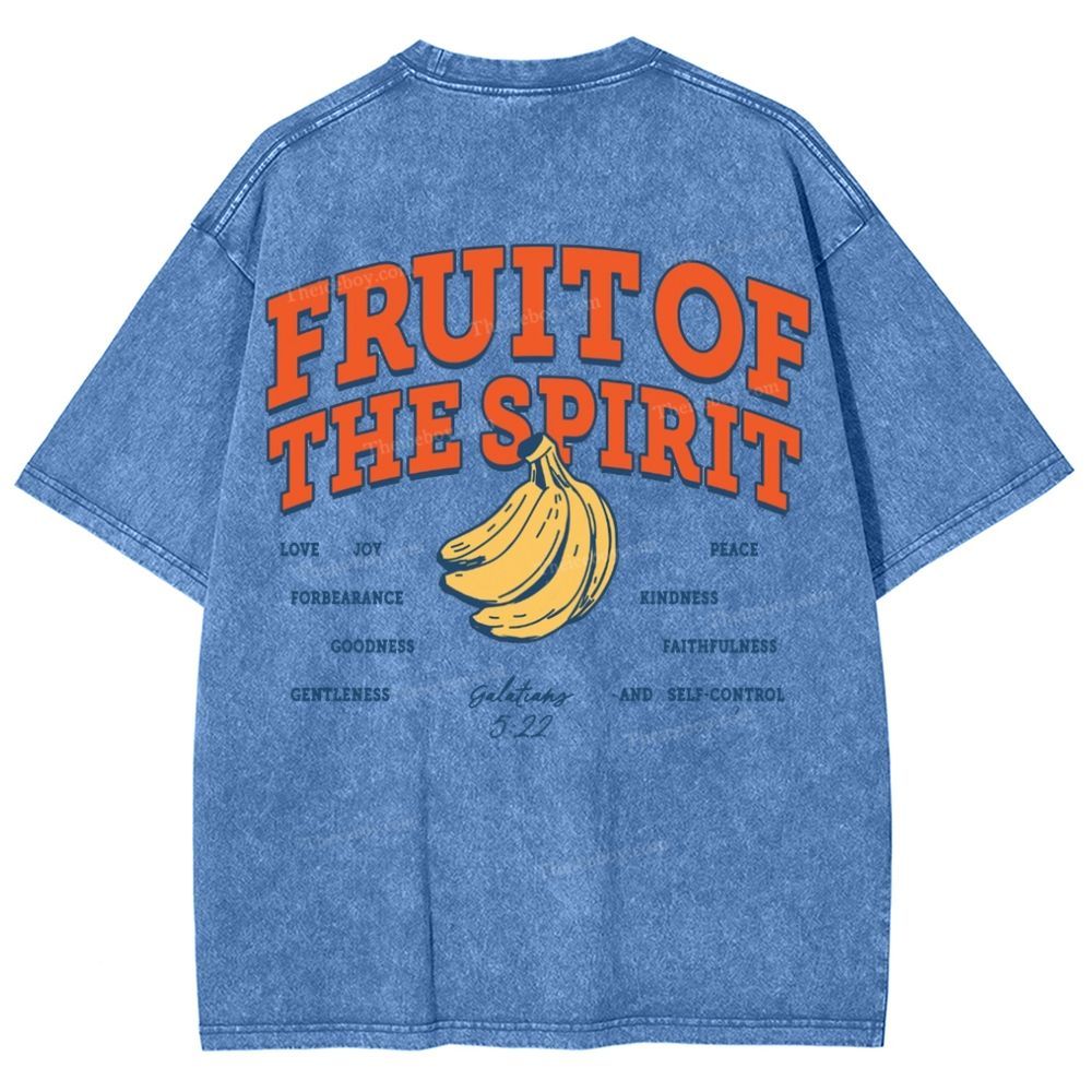 Fruit Of The Spirit Snowflake Vintage Washed T-Shirt
