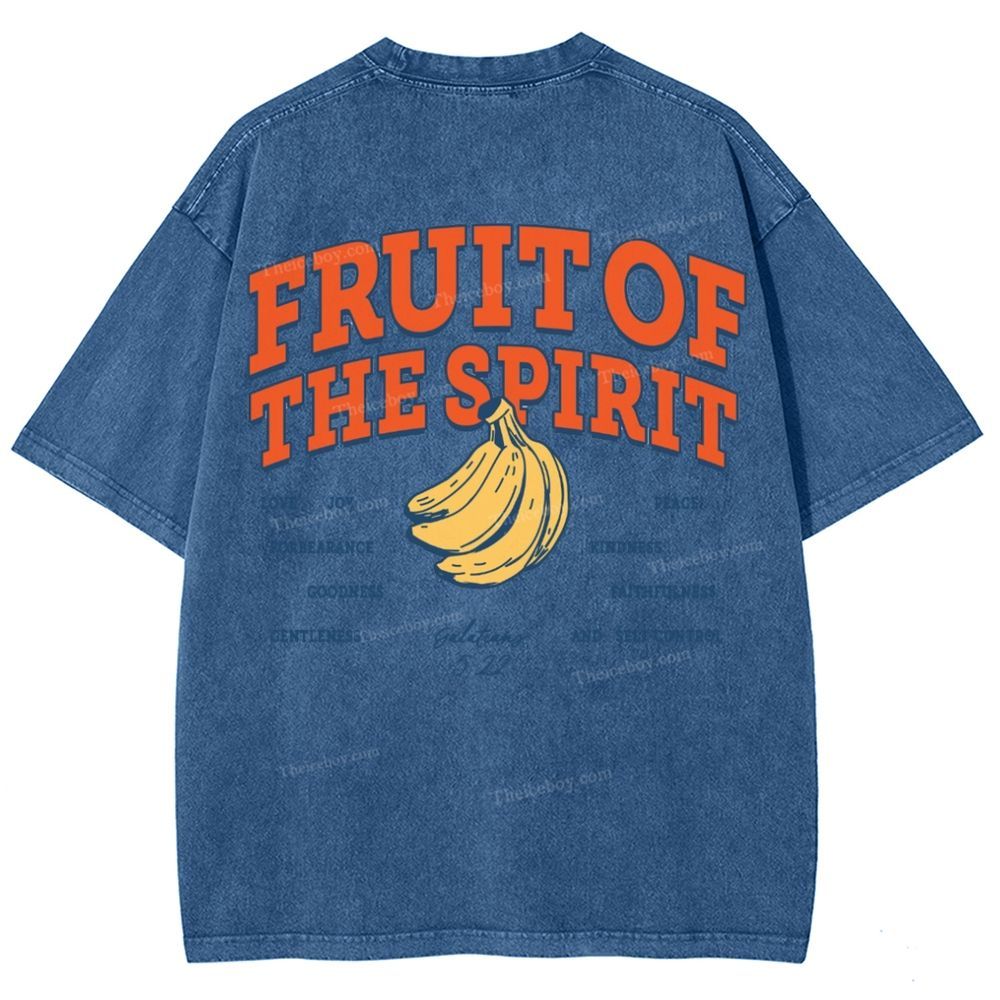 Fruit Of The Spirit Snowflake Vintage Washed T-Shirt