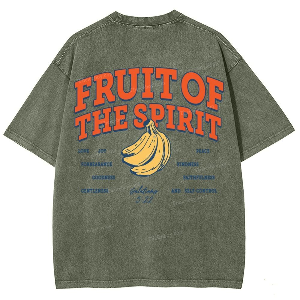 Fruit Of The Spirit Snowflake Vintage Washed T-Shirt