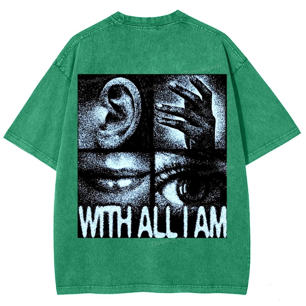 I Love Jesus Snowflake Vintage Washed T-Shirt