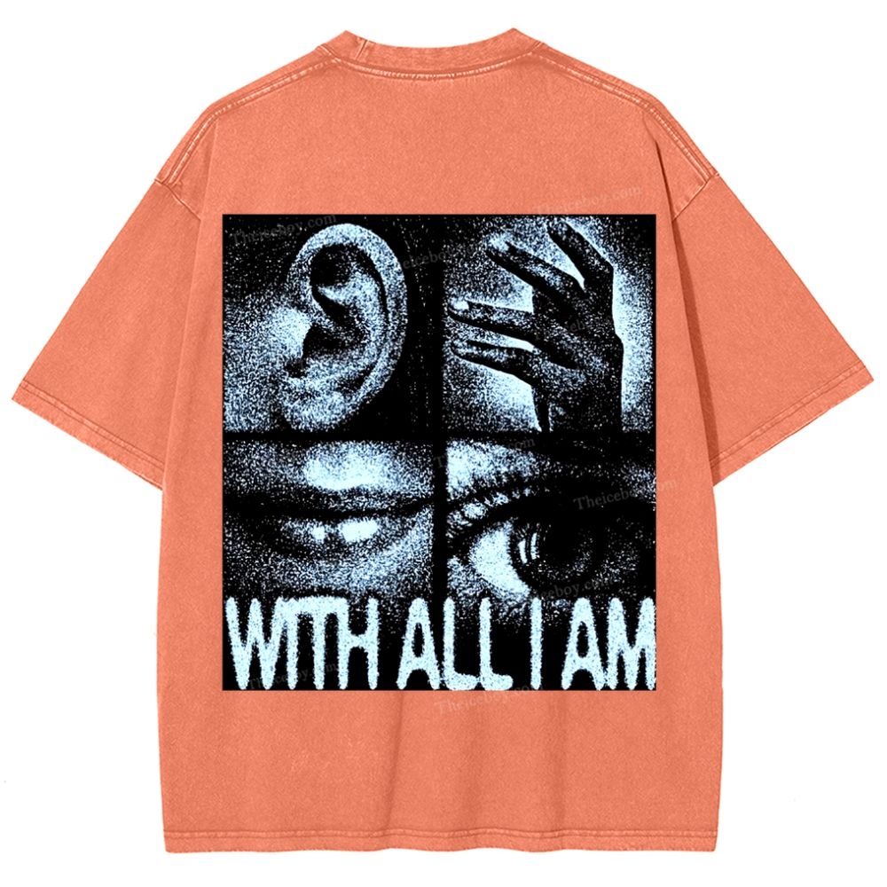 I Love Jesus Snowflake Vintage Washed T-Shirt