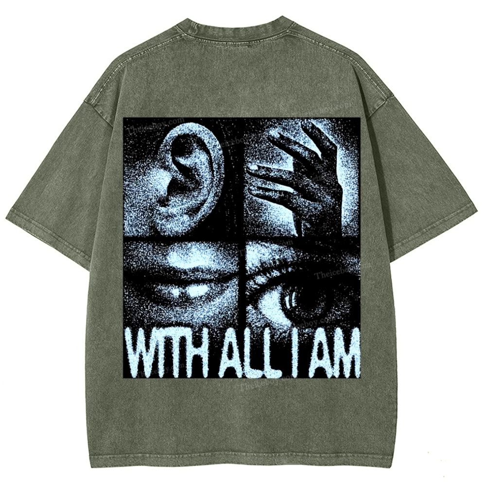 I Love Jesus Snowflake Vintage Washed T-Shirt