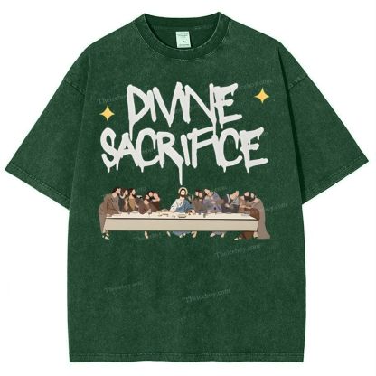 Pivwe Sacrifice Snowflake Vintage Washed T-Shirt