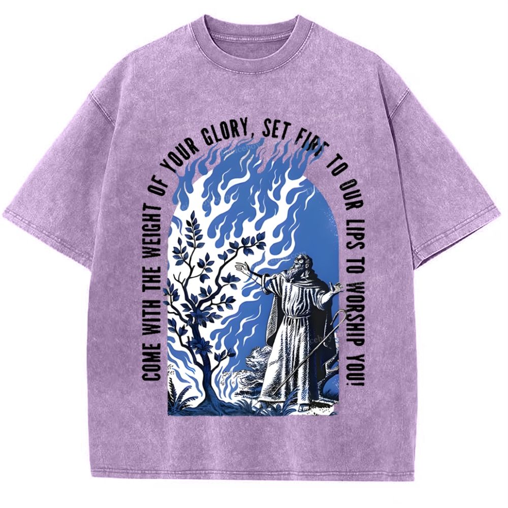 Come With The Weight Of Your Glory Set Tour Snowflake Vintage Washed T-Shirt