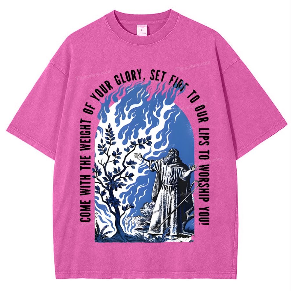 Come With The Weight Of Your Glory Set Tour Snowflake Vintage Washed T-Shirt