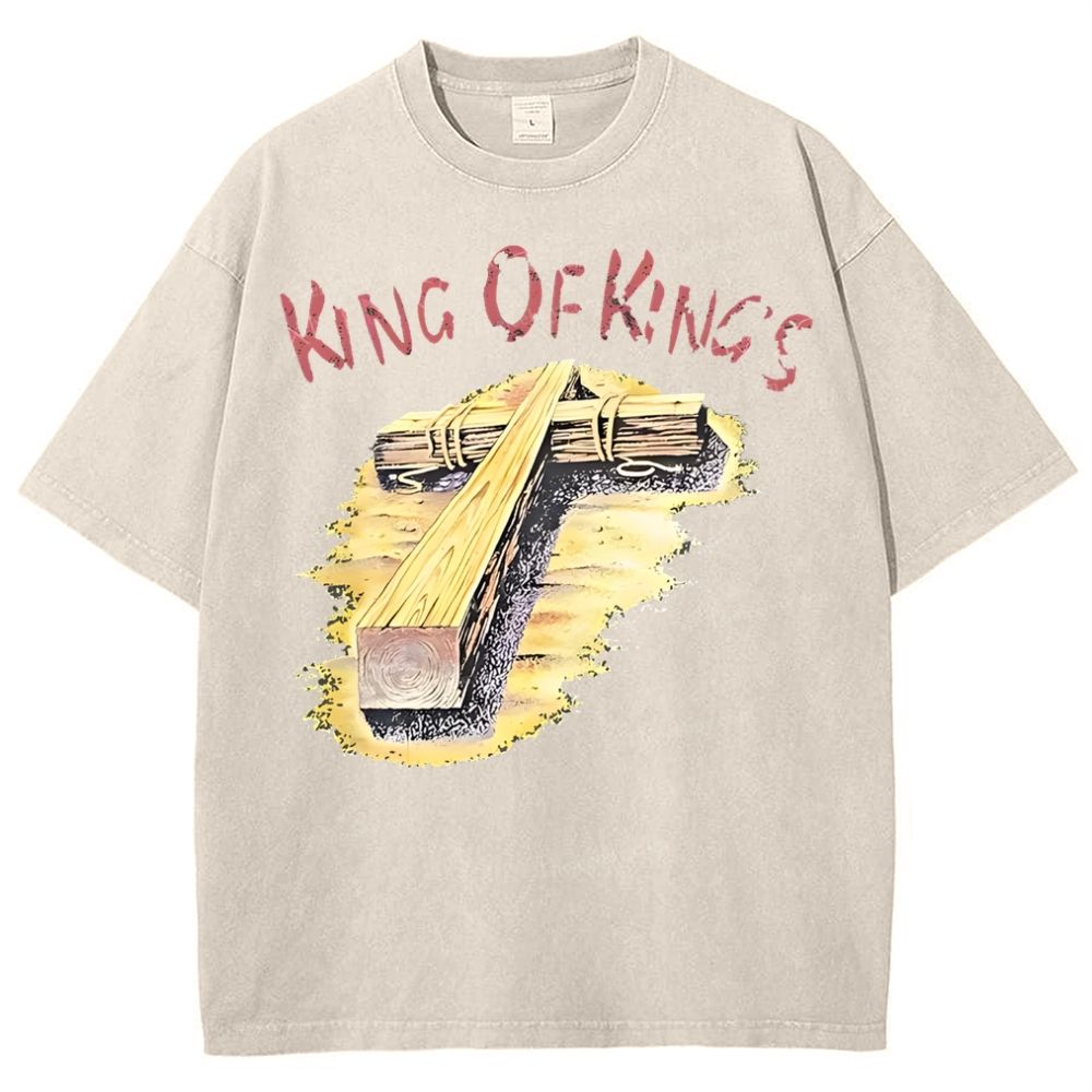 King Of Kings Snowflake Vintage Washed T-Shirt