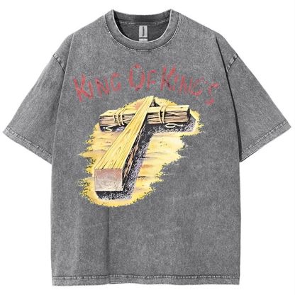 King Of Kings Snowflake Vintage Washed T-Shirt