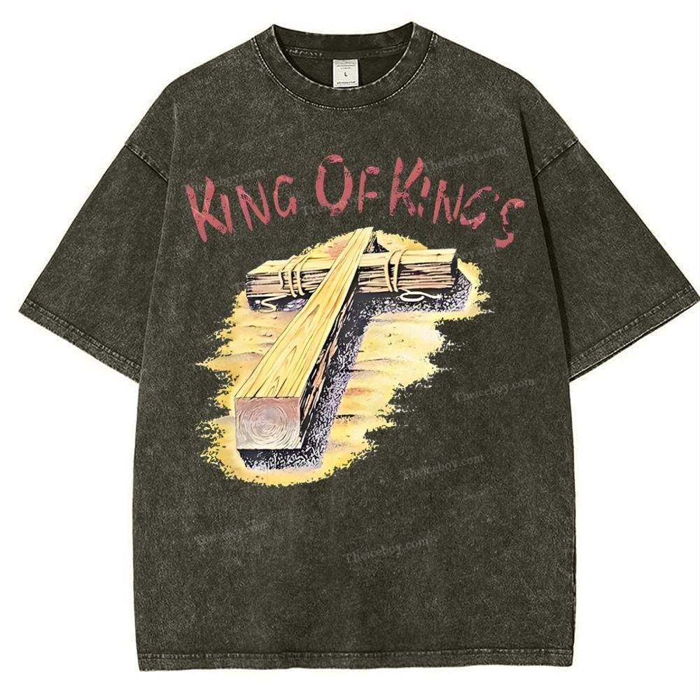 King Of Kings Snowflake Vintage Washed T-Shirt