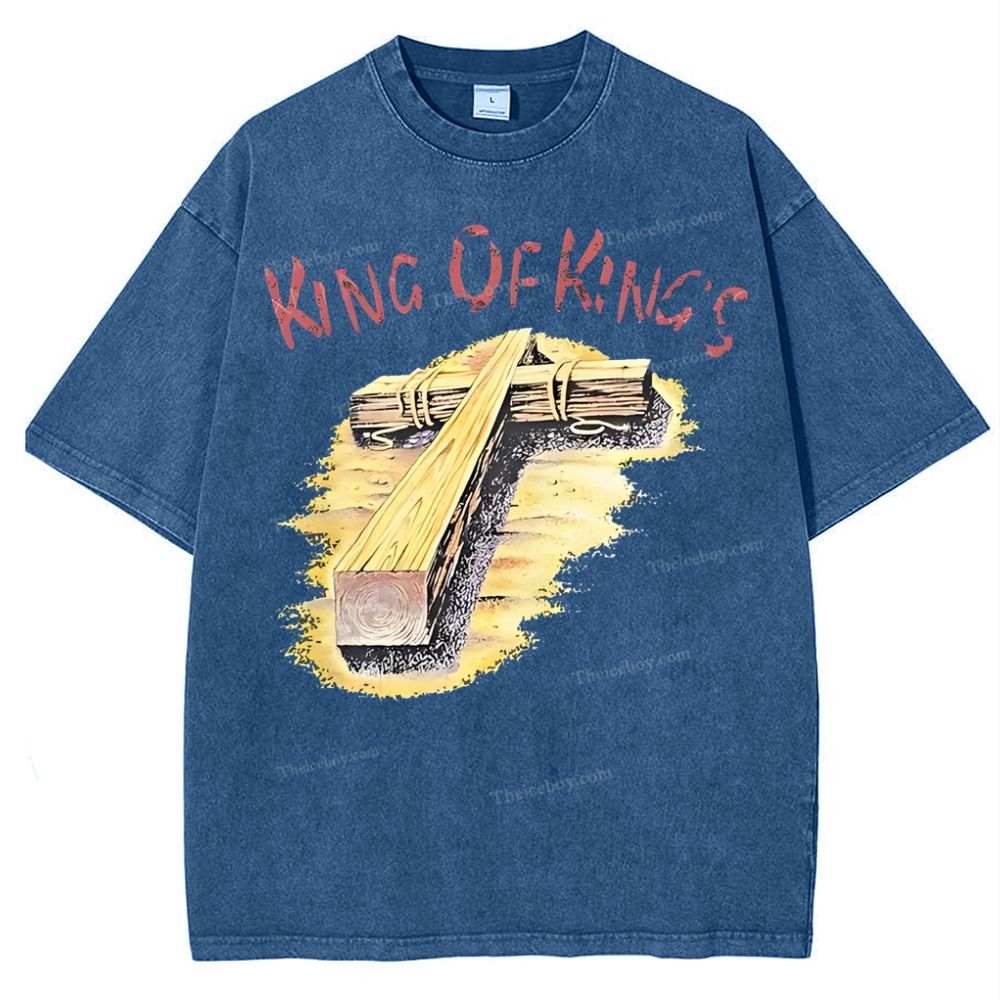King Of Kings Snowflake Vintage Washed T-Shirt