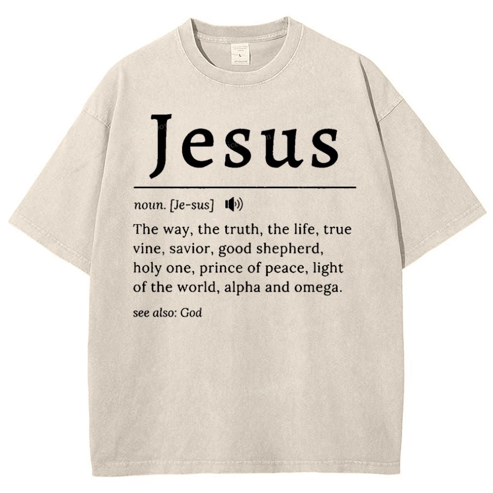 Jesus Snowflake Vintage Washed T-Shirt