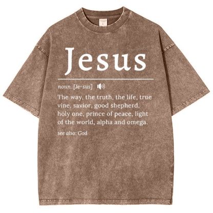 Jesus Snowflake Vintage Washed T-Shirt