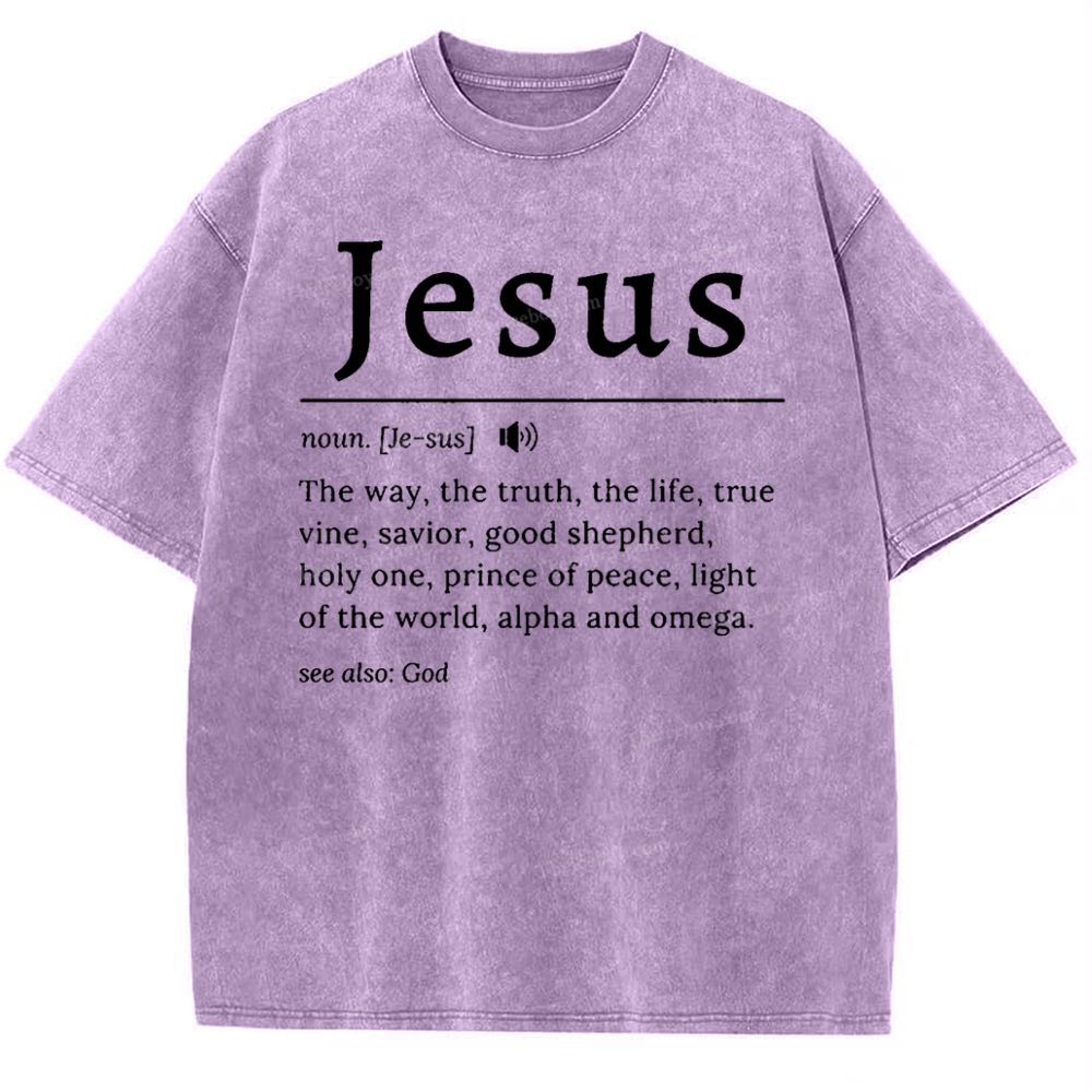Jesus Snowflake Vintage Washed T-Shirt