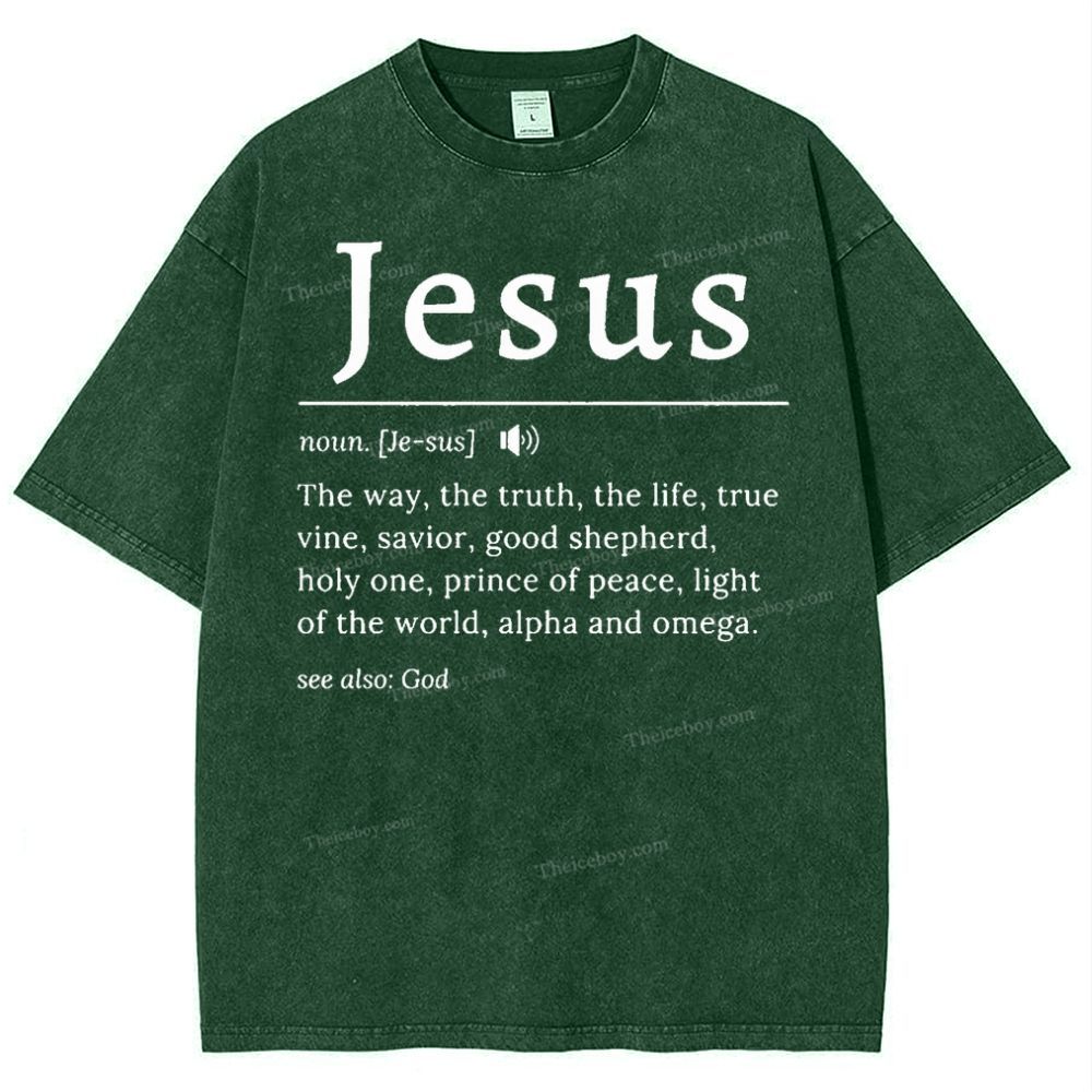 Jesus Snowflake Vintage Washed T-Shirt