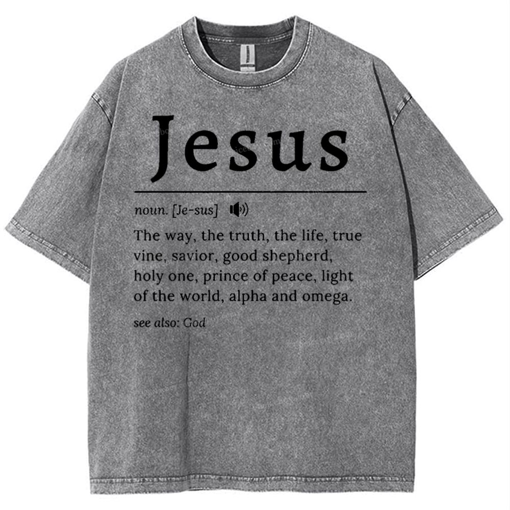 Jesus Snowflake Vintage Washed T-Shirt