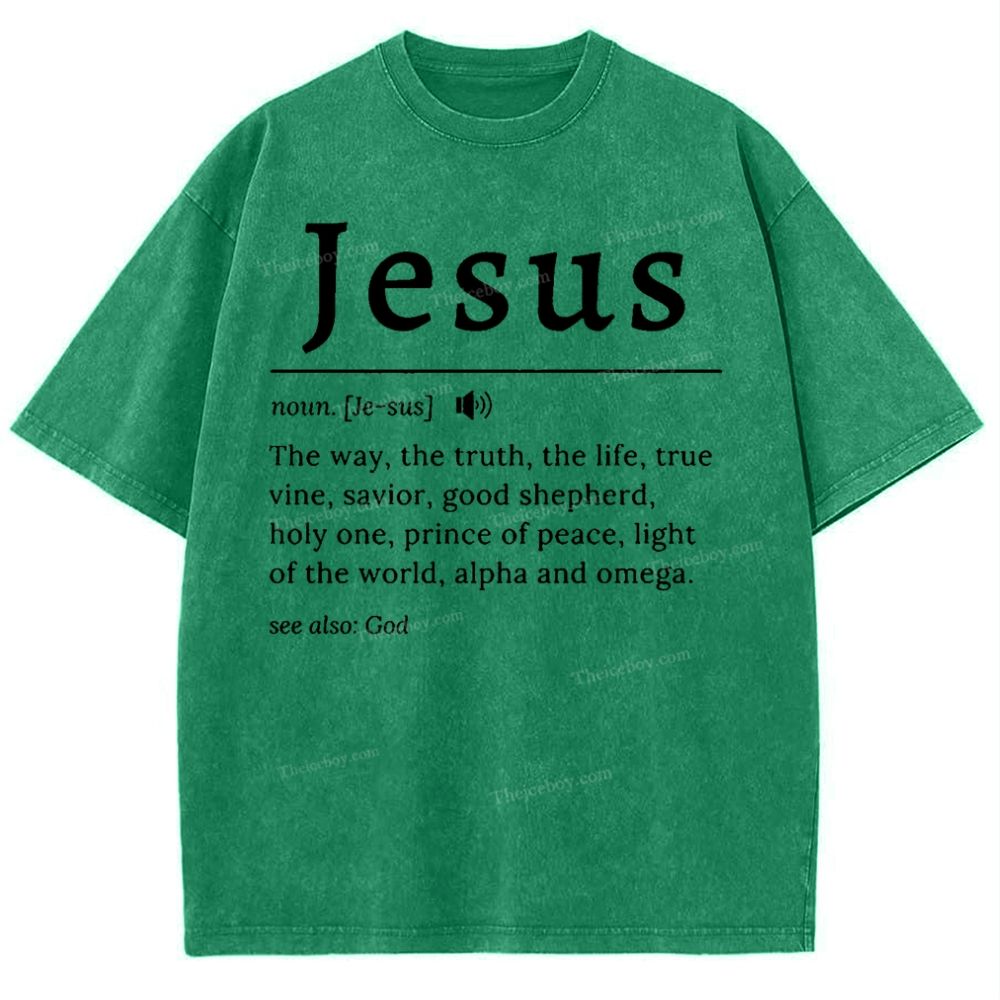 Jesus Snowflake Vintage Washed T-Shirt