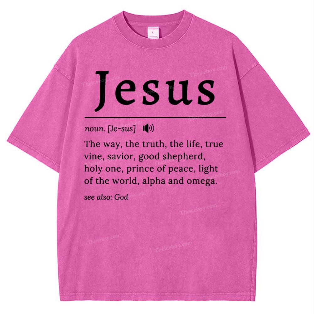 Jesus Snowflake Vintage Washed T-Shirt