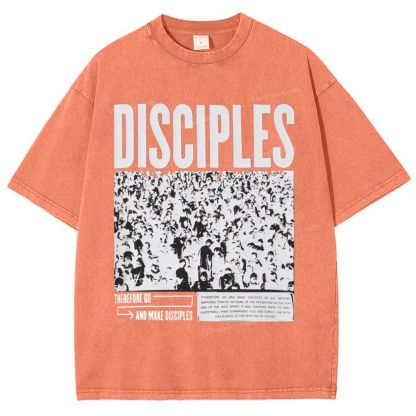 Therefore Go And Make Disciples Snowflake Vintage Washed T-Shirt